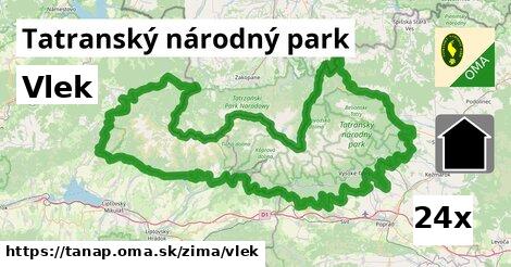 Vlek, Tatranský národný park