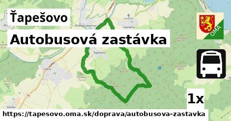 Autobusová zastávka, Ťapešovo