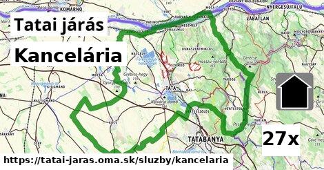 Kancelária, Tatai járás