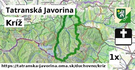 Kríž, Tatranská Javorina