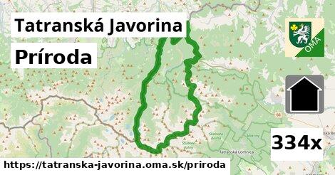 príroda v Tatranská Javorina