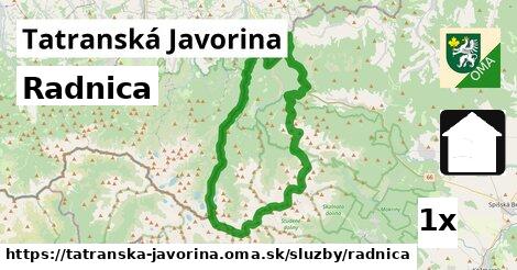 Radnica, Tatranská Javorina