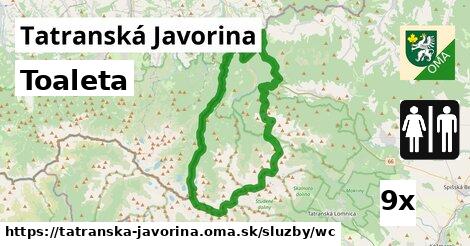 Toaleta, Tatranská Javorina