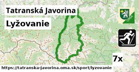 Lyžovanie, Tatranská Javorina