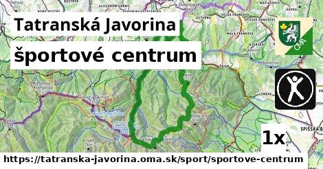 športové centrum, Tatranská Javorina