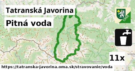 Pitná voda, Tatranská Javorina