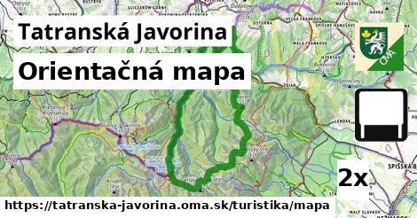 Orientačná mapa, Tatranská Javorina