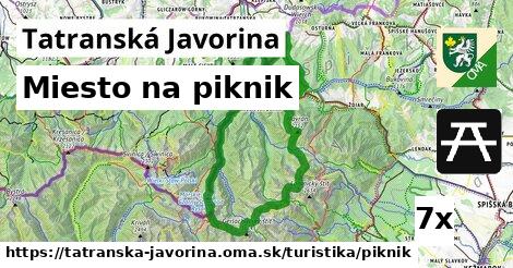 Miesto na piknik, Tatranská Javorina