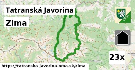 zima v Tatranská Javorina