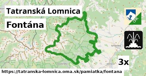 Fontána, Tatranská Lomnica