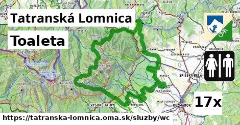 toaleta v Tatranská Lomnica