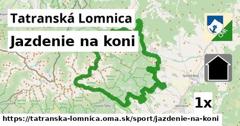 Jazdenie na koni, Tatranská Lomnica