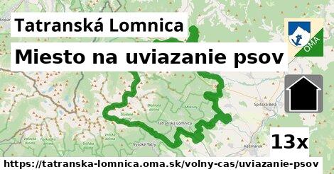 Miesto na uviazanie psov, Tatranská Lomnica