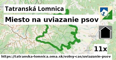 miesto na uviazanie psov v Tatranská Lomnica