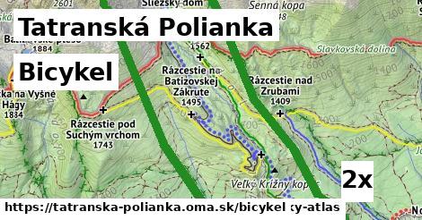 bicykel v Tatranská Polianka