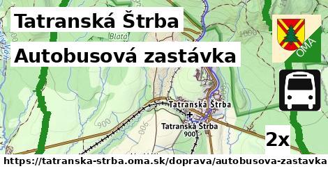 Autobusová zastávka, Tatranská Štrba