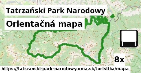 Orientačná mapa, Tatrzański Park Narodowy