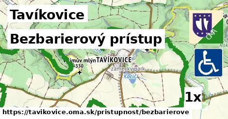 Bezbarierový prístup, Tavíkovice