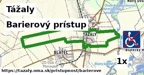 barierový prístup v Tážaly