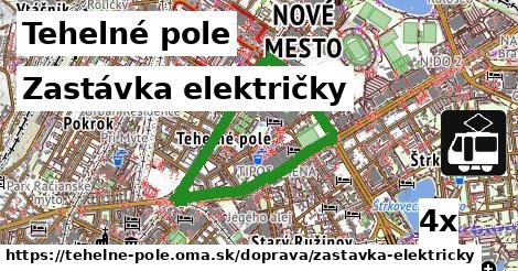 Zastávka električky, Tehelné pole