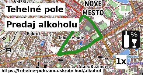 predaj alkoholu v Tehelné pole