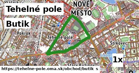 Butik, Tehelné pole