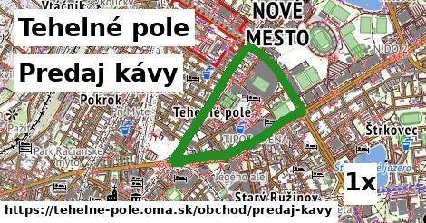 predaj kávy v Tehelné pole