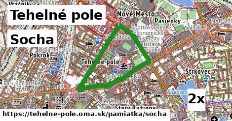 Socha, Tehelné pole