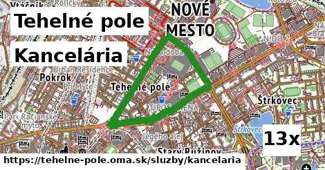 Kancelária, Tehelné pole