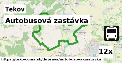 Autobusová zastávka, Tekov