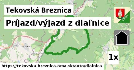 Príjazd/výjazd z diaľnice, Tekovská Breznica