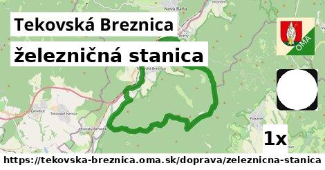 železničná stanica, Tekovská Breznica