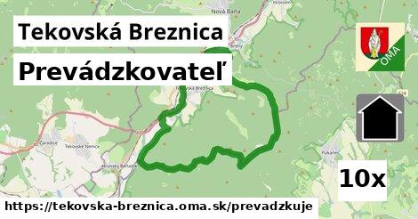 prevádzkovateľ v Tekovská Breznica