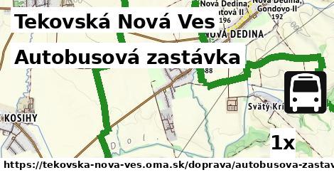 Autobusová zastávka, Tekovská Nová Ves