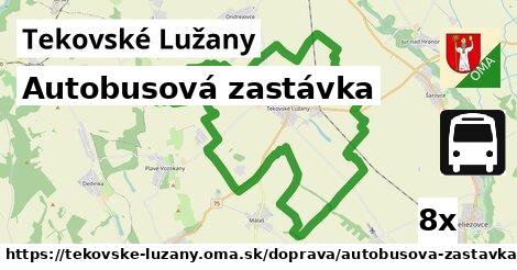 Autobusová zastávka, Tekovské Lužany