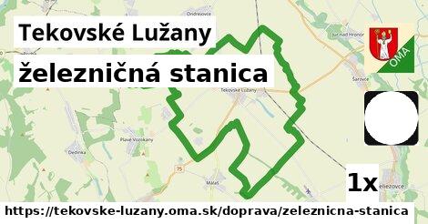 železničná stanica, Tekovské Lužany