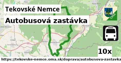 Autobusová zastávka, Tekovské Nemce