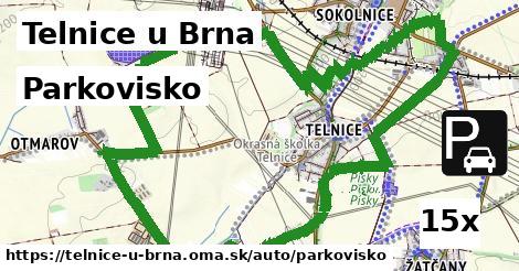 parkovisko v Telnice u Brna