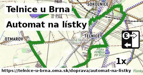 Automat na lístky, Telnice u Brna