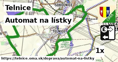 automat na lístky v Telnice