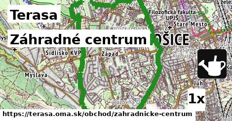 Záhradné centrum, Terasa