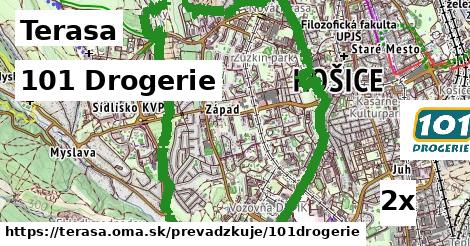 101 Drogerie, Terasa