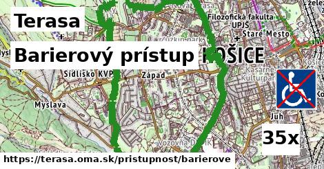 Barierový prístup, Terasa