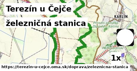 železničná stanica v Terezín u Čejče