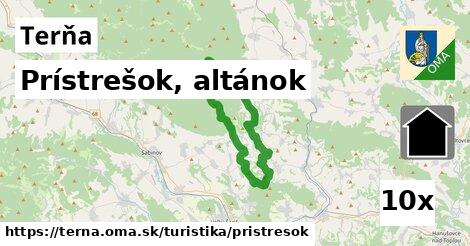 Prístrešok, altánok, Terňa