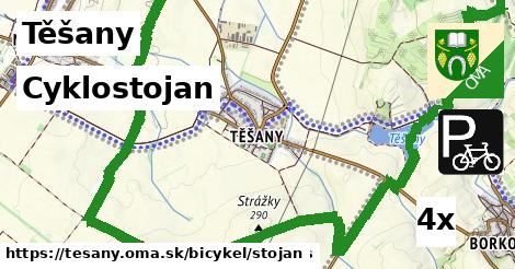 Cyklostojan, Těšany