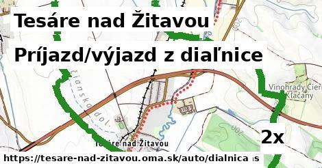 Príjazd/výjazd z diaľnice, Tesáre nad Žitavou