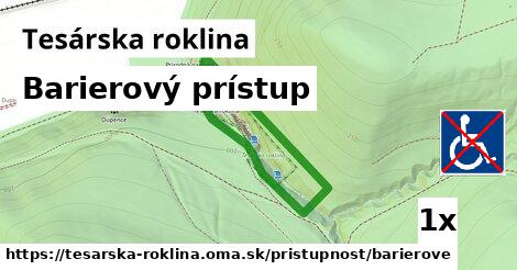 Barierový prístup, Tesárska roklina