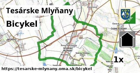 bicykel v Tesárske Mlyňany