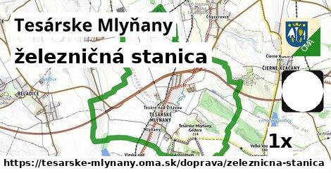 železničná stanica, Tesárske Mlyňany